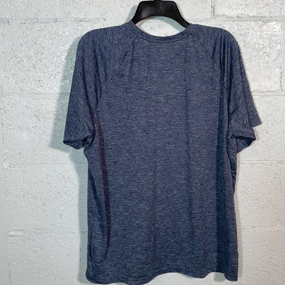 Nike Men's Hydroguard Dri-fit Stretch Upf 40+Rash Guard - Midnight Navy Xl - Picture 3 of 7